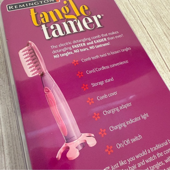 Remington DT800 Tangle Tamer Electric Detangling Comb Wet/Dry Brush Cordless NEW - Picture 8 of 12